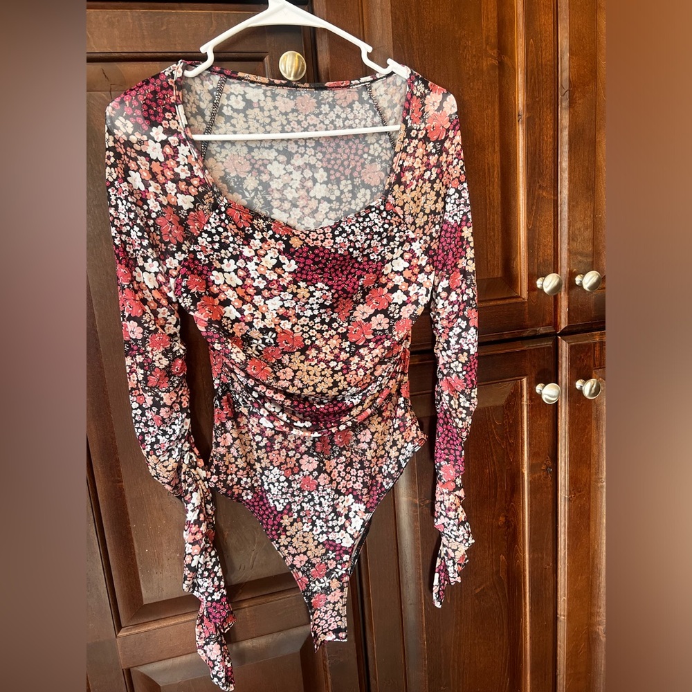 Shein Floral Bodysuit
